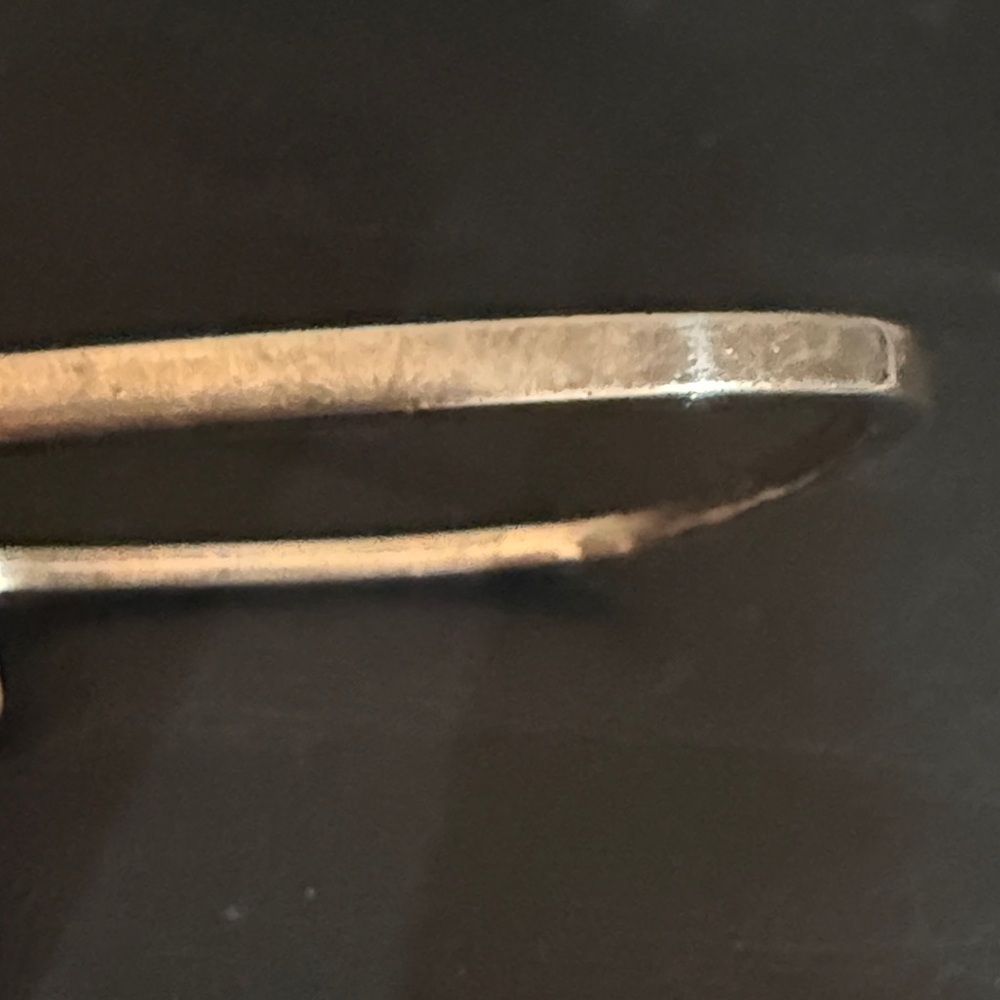 Silver Square Bangle Bracelet - image 2